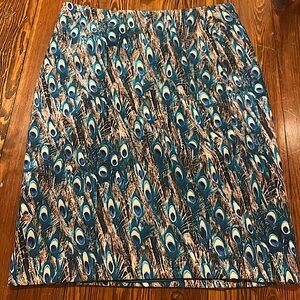 Talbots Peacock Skirt (Womens 12, Like New Condition)